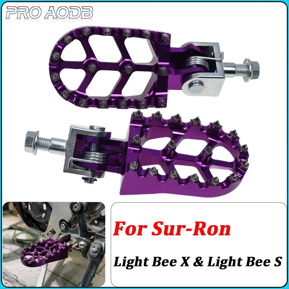 CNC Electric Motorcycle Bike Footpegs Rest Foot Pegs Link Bracket For Sur-Ron Sur Ron Surron Light Bee X & Light Bee S Universal
CNC Electric Motorcycle Bike Footpegs Rest Foot Pegs Link Bracket For Sur-Ron Sur Ron Surron Light Bee X & Light Bee S Universal
