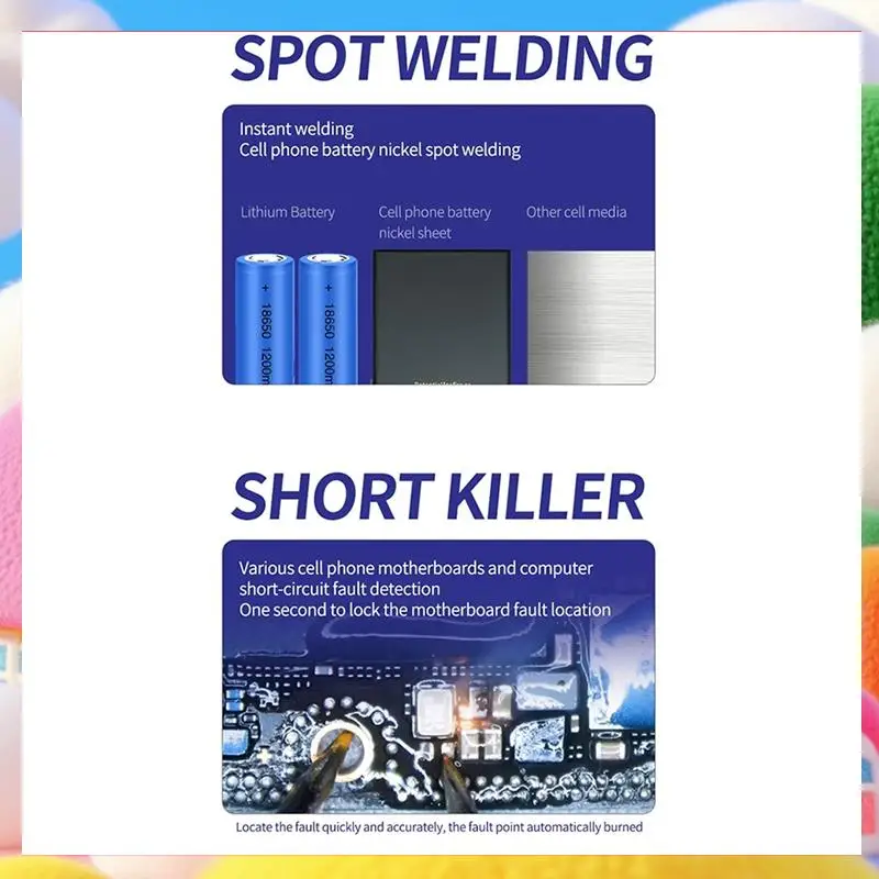 MECHANIC 2 In1 Portable Spot Welder Burn-In Detection Kit 18650 Battery Welding And Motherboard Short Circuit Detection Durable
MECHANIC 2 In1 Portable Spot Welder Burn-In Detection Kit 18650 Battery Welding And Motherboard Short Circuit Detection Durable