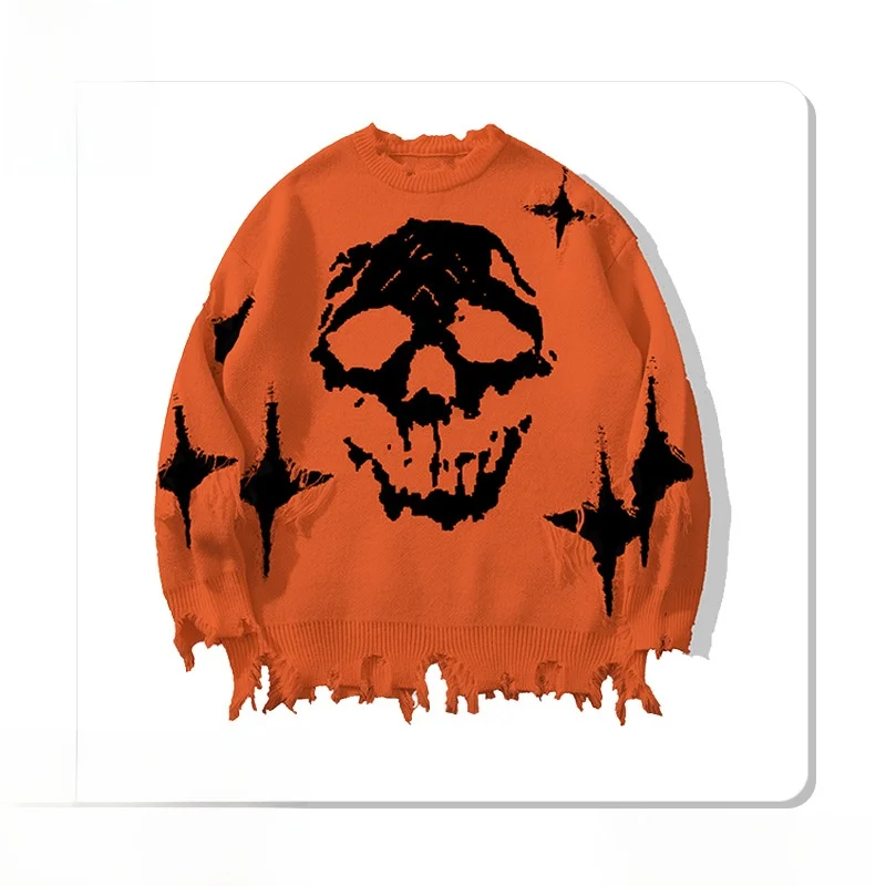 Men's Knitted Sweater Skull Head Design Faion Urban Sle Winter Long Sve round Ne Pullover YWFG New Arrival Cross-Border
Men's Knitted Sweater Skull Head Design Faion Urban Sle Winter Long Sve round Ne Pullover YWFG New Arrival Cross-Border