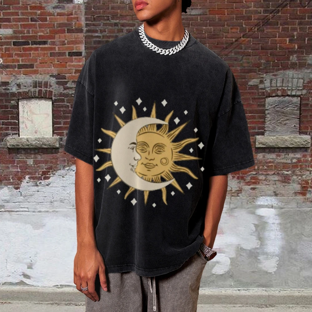 Moon and Sun Trendy Vintage Unisex Washed T-shirt 90s Vintage Oversize T-Shirt Retro Washed Stylish Tee
Moon and Sun Trendy Vintage Unisex Washed T-shirt 90s Vintage Oversize T-Shirt Retro Washed Stylish Tee