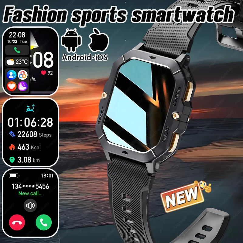 2025 New 2.02'' SmartWatch Bluetooth Call Play Music Smartwatch Fitness Clock Sport Waterproof Watches Men Women for Android IOS
2025 New 2.02'' SmartWatch Bluetooth Call Play Music Smartwatch Fitness Clock Sport Waterproof Watches Men Women for Android IOS