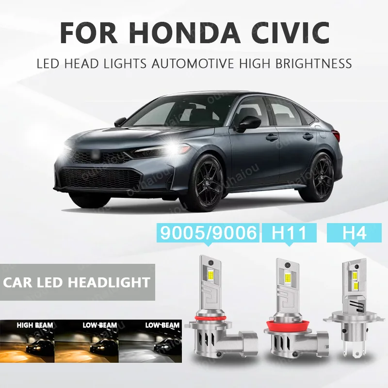 For HONDA Civic 2PCS H4 H7 H11 Light LED Chips Head Lamp 9005 9006 Fog Lights Bulb Accessories with heat sink
For HONDA Civic 2PCS H4 H7 H11 Light LED Chips Head Lamp 9005 9006 Fog Lights Bulb Accessories with heat sink