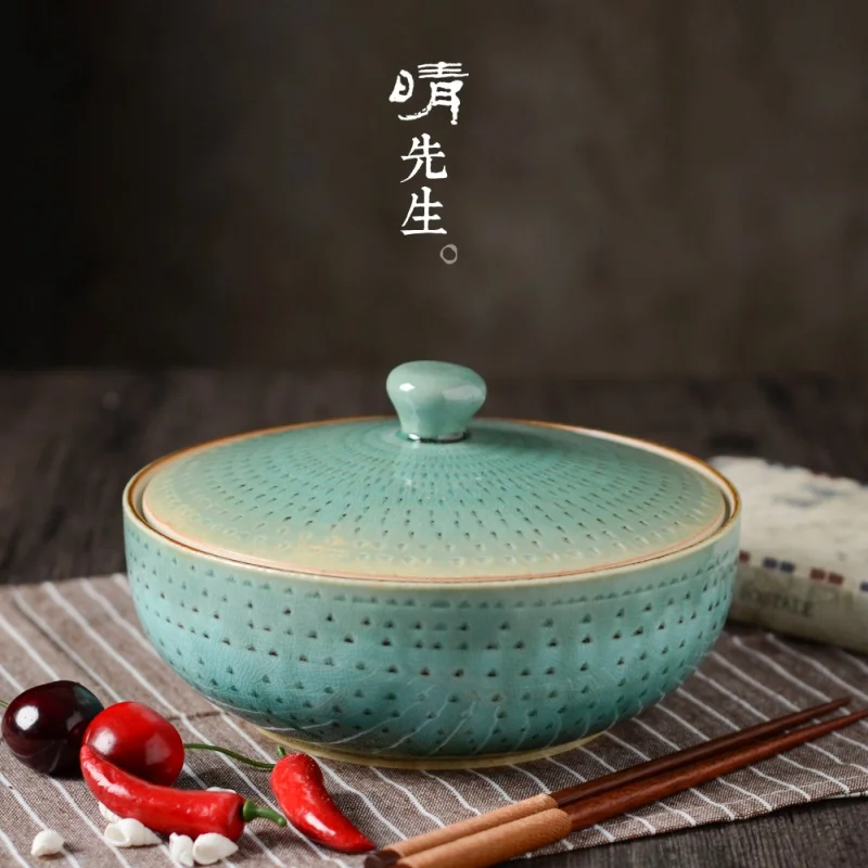Japanese Style Tableware Household Soup Plate with Lid Superior Pot Large Bowl Soup Bowl Thickened Chinese Retro Anti-Scald Cera
Japanese Style Tableware Household Soup Plate with Lid Superior Pot Large Bowl Soup Bowl Thickened Chinese Retro Anti-Scald Cera