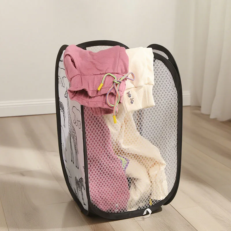 1pc Foldable Dirty Laundry Basket 46.5X23.5CM Mesh Dirty Clothes Storage Bag for Bedroom Closet Bathroom Clothes Organizer 
1pc Foldable Dirty Laundry Basket 46.5X23.5CM Mesh Dirty Clothes Storage Bag for Bedroom Closet Bathroom Clothes Organizer