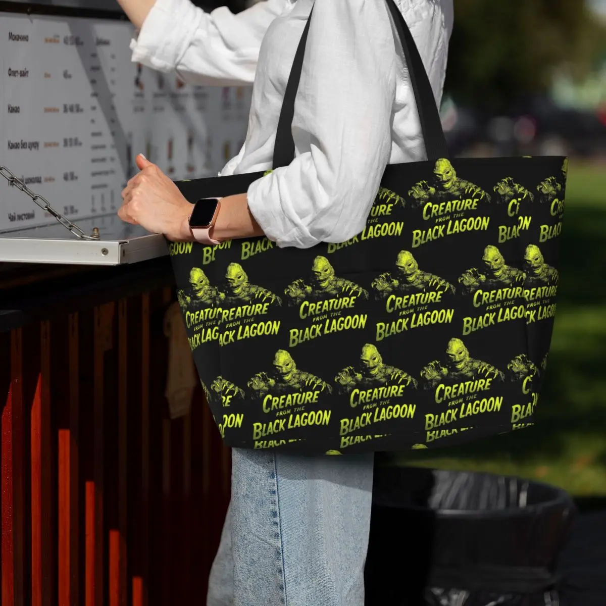 Creature From The Black Lagoon Beach Tote Bag Sport Gym Yoga Duffle Large Tote Bag Women Travel Bag Fitness bag
Creature From The Black Lagoon Beach Tote Bag Sport Gym Yoga Duffle Large Tote Bag Women Travel Bag Fitness bag