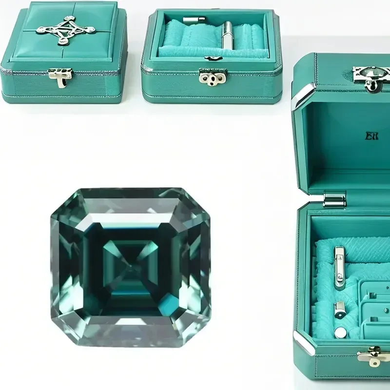 L-Wholesale Moissanite Stone Emerald Green Natural Color Asscher Cut with Certificate Lab Grown Diamond for DIY Jewelry Making
L-Wholesale Moissanite Stone Emerald Green Natural Color Asscher Cut with Certificate Lab Grown Diamond for DIY Jewelry Making