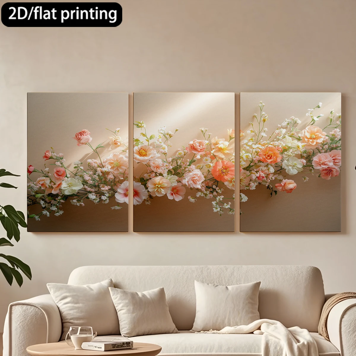3pc wooden frame canvas decorative paintingFloral arrangement, soft-hued blooms.Corridor bedroom decoration
3pc wooden frame canvas decorative paintingFloral arrangement, soft-hued blooms.Corridor bedroom decoration