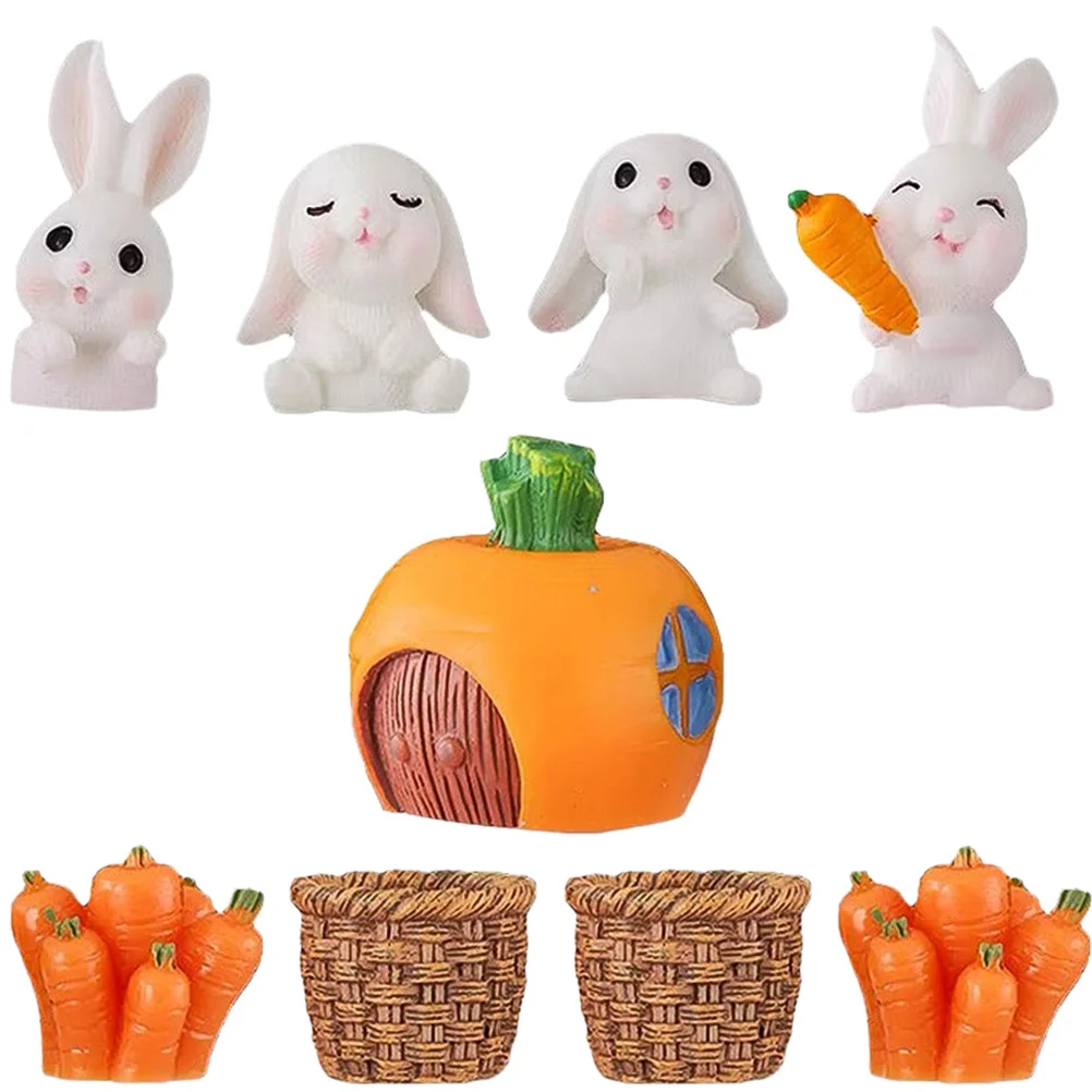 9 Pcs Rabbit Statue Resin Decoration Cartoon Bunny Figurine Easter nament Garden Bedroom Kitchen Table Shelf Decors
9 Pcs Rabbit Statue Resin Decoration Cartoon Bunny Figurine Easter nament Garden Bedroom Kitchen Table Shelf Decors