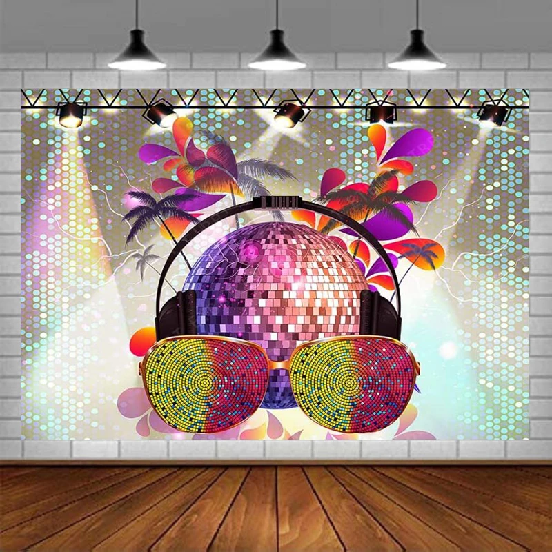 Disco Ball Photography Backdrop Neon Ball Back To The 70's 80's 90's Birthday Party Decor Poster Photo Background DJ Let's Glow
Disco Ball Photography Backdrop Neon Ball Back To The 70's 80's 90's Birthday Party Decor Poster Photo Background DJ Let's Glow