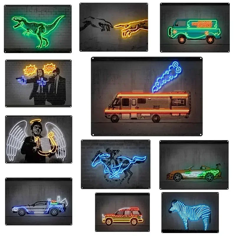 Car Lion Leopard Movie Characters Neon Effect Metal Tin Sign Poster Bar Coffee Shop Art Room Decoration
Car Lion Leopard Movie Characters Neon Effect Metal Tin Sign Poster Bar Coffee Shop Art Room Decoration