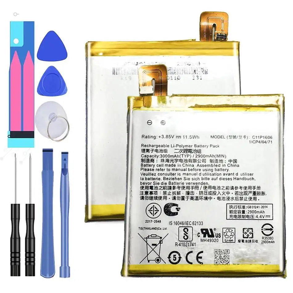 3000Mah Mobile Phone Battery For Asus Zenfone Laser 3 Zc551kl Long-Lasting Performance C11P1606 High Capacity
3000Mah Mobile Phone Battery For Asus Zenfone Laser 3 Zc551kl Long-Lasting Performance C11P1606 High Capacity
