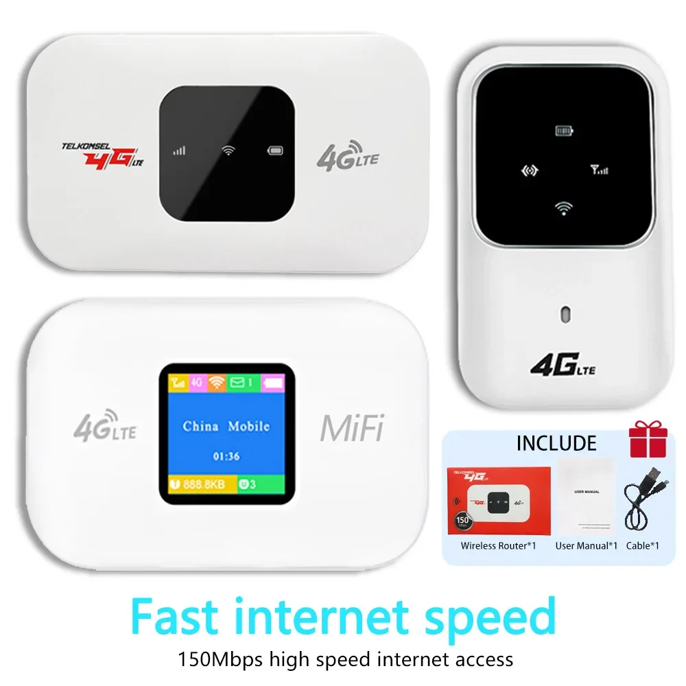 4G Lte маршрутизатор беспроводной Wi-Fi портативный модем мини уличная точка доступа карманный Mifi 150 Мбит/с слот для SIM-карты повторитель 3000 мАч
4G Lte маршрутизатор беспроводной Wi-Fi портативный модем мини уличная точка доступа карманный Mifi 150 Мбит/с слот для SIM-карты повторитель 3000 мАч