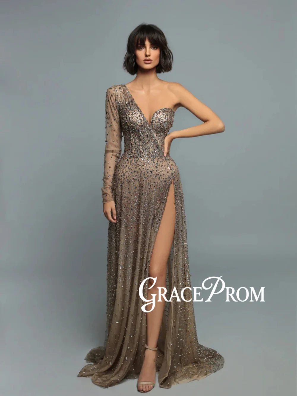 Потрясающее вечернее платье с блестящим жемчугом и кристаллами, современное свадебное платье на одно плечо, индивидуальные платья для выпускного вечера трапециевидной формы с высоким разрезом
Потрясающее вечернее платье с блестящим жемчугом и кристаллами, современное свадебное платье на одно плечо, индивидуальные платья для выпускного вечера трапециевидной формы с высоким разрезом