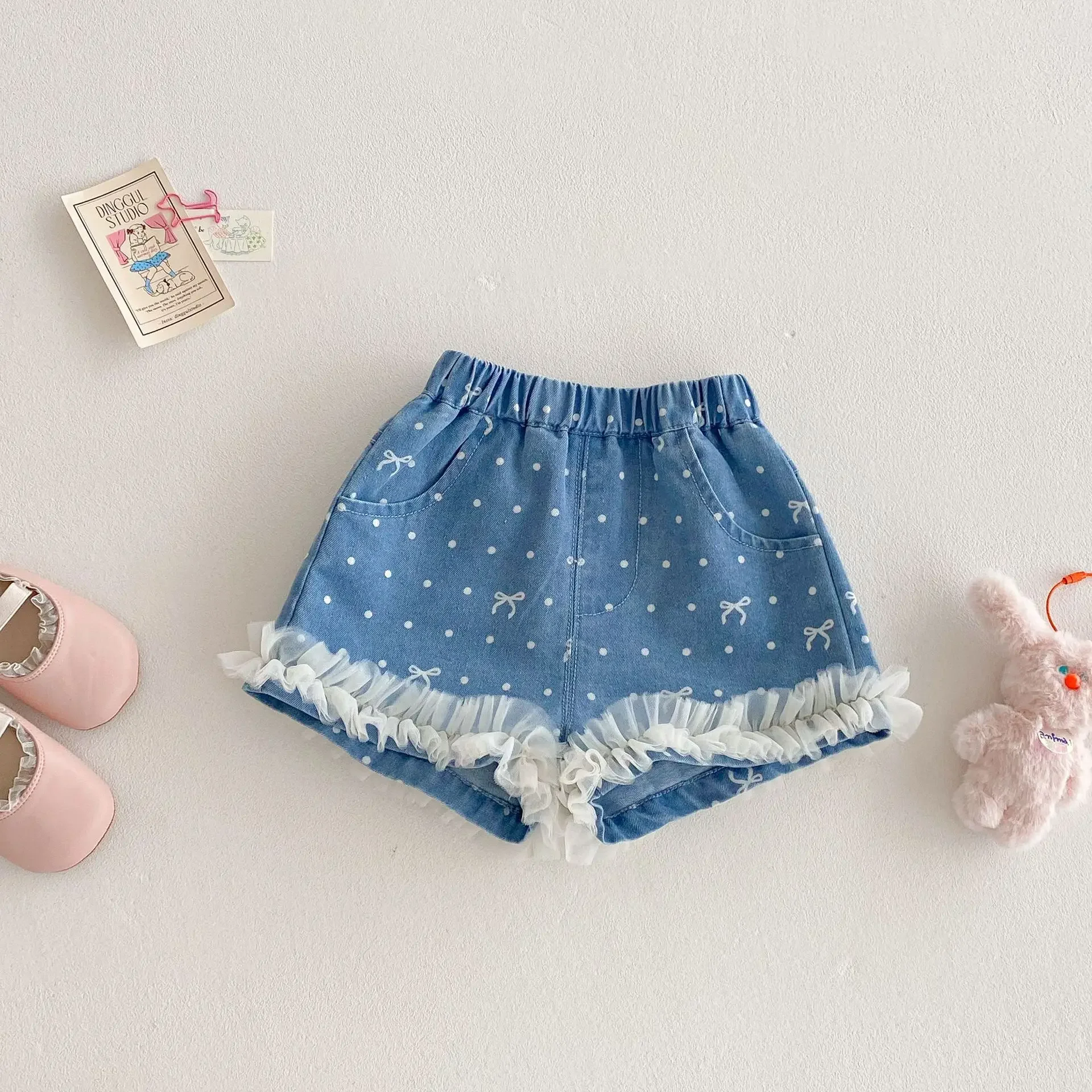 Girls' Korean Shorts 2025 New Style Summer Baby Girl Stylish Bow Jeans Children's Polka Dot Pants
Girls' Korean Shorts 2025 New Style Summer Baby Girl Stylish Bow Jeans Children's Polka Dot Pants
