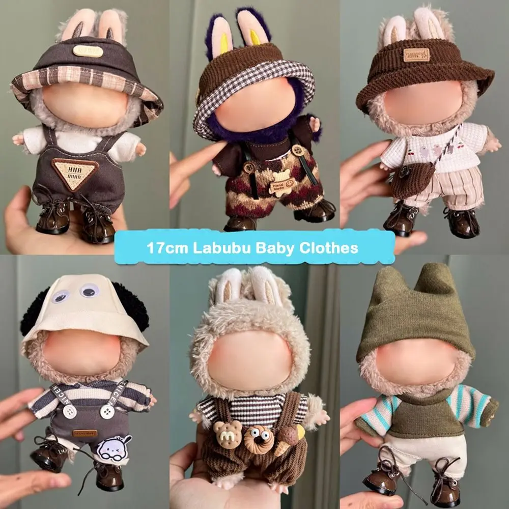 Mini Doll‘s Clothes Outfit Accessories for 17cm Labubu Doll Replacement Suit Clothing Suspender Dress for Idol 10cm Cotton Doll
Mini Doll‘s Clothes Outfit Accessories for 17cm Labubu Doll Replacement Suit Clothing Suspender Dress for Idol 10cm Cotton Doll