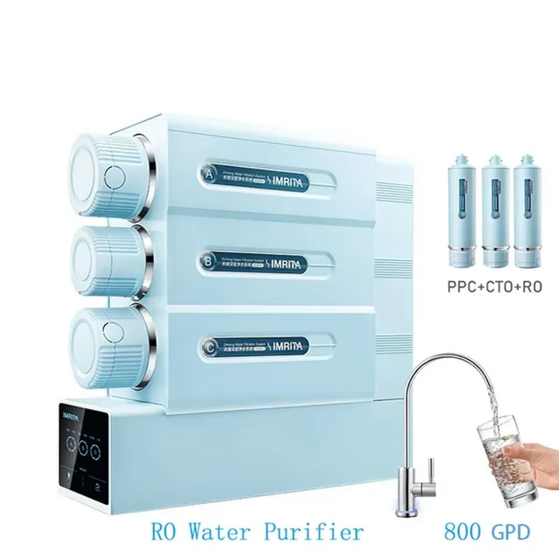 IMRITA Home 800GPD Domestic Reverse Osmosis Water System Filter Provided 3 Stage RO Water Purifier With Uv
IMRITA Home 800GPD Domestic Reverse Osmosis Water System Filter Provided 3 Stage RO Water Purifier With Uv
