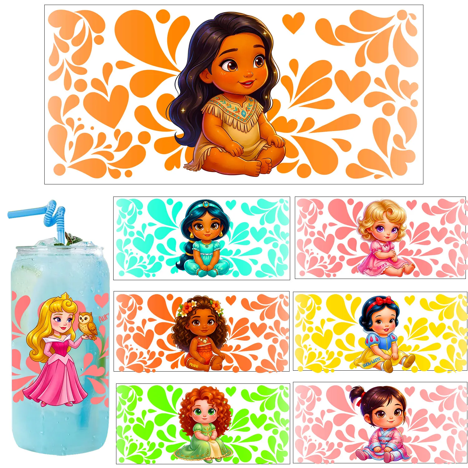 Cute Girls Summer vibe Princess Cartoon UV DTF Transfer Sticker DIY Decals 3D transfers uvdtf stickers 16oz uv dtf cup wraps
Cute Girls Summer vibe Princess Cartoon UV DTF Transfer Sticker DIY Decals 3D transfers uvdtf stickers 16oz uv dtf cup wraps