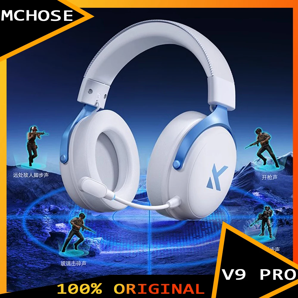 MCHOSE V9 Pro 3Mode Gaming Headphones USB7.1 with microphone V9 Pro Low Latency Wireless Bluetooth Earphones Esports Customized
MCHOSE V9 Pro 3Mode Gaming Headphones USB7.1 with microphone V9 Pro Low Latency Wireless Bluetooth Earphones Esports Customized