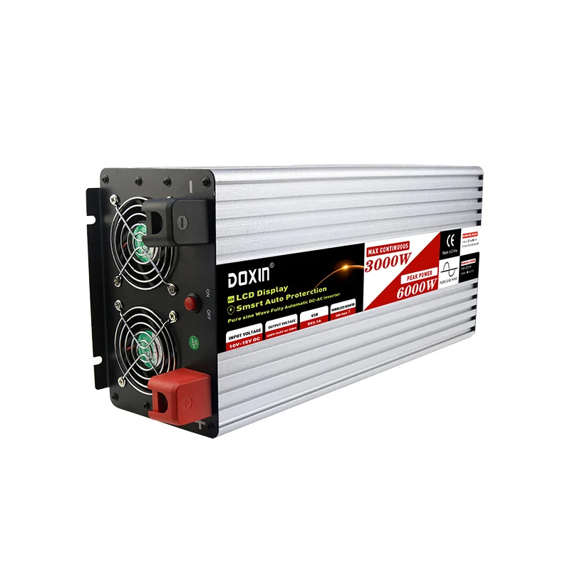 3000W Pure sine wave power inverter DC 12V to AC 220V Car Power Inverter Converter USB
3000W Pure sine wave power inverter DC 12V to AC 220V Car Power Inverter Converter USB