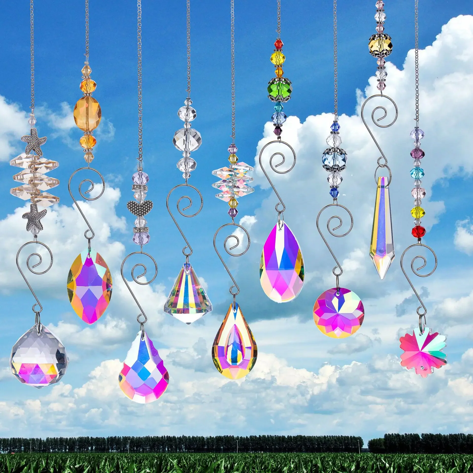 9PSC Crystal lighting pendant crystal suncatcher suncatcher sun catcher bead curtain pendant crystal pendant
9PSC Crystal lighting pendant crystal suncatcher suncatcher sun catcher bead curtain pendant crystal pendant