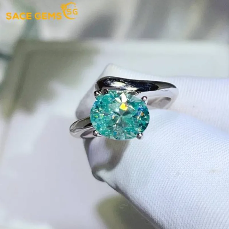 SACE GEMS GRA Certified 2CT D Color Moissanite 925 Sterling Silver Fashion Ring for Women Engagement Promise Party Fine Jewelry
SACE GEMS GRA Certified 2CT D Color Moissanite 925 Sterling Silver Fashion Ring for Women Engagement Promise Party Fine Jewelry