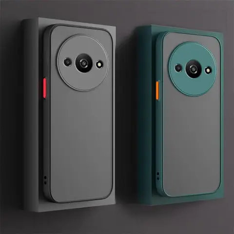 Custodia opaca per armatura antiurto per Xiaomi Redmi A3 4G Custodia morbida in TPU trasparente per PC rigida Capa su RedmiA3 A3X Redmy Readmi A3