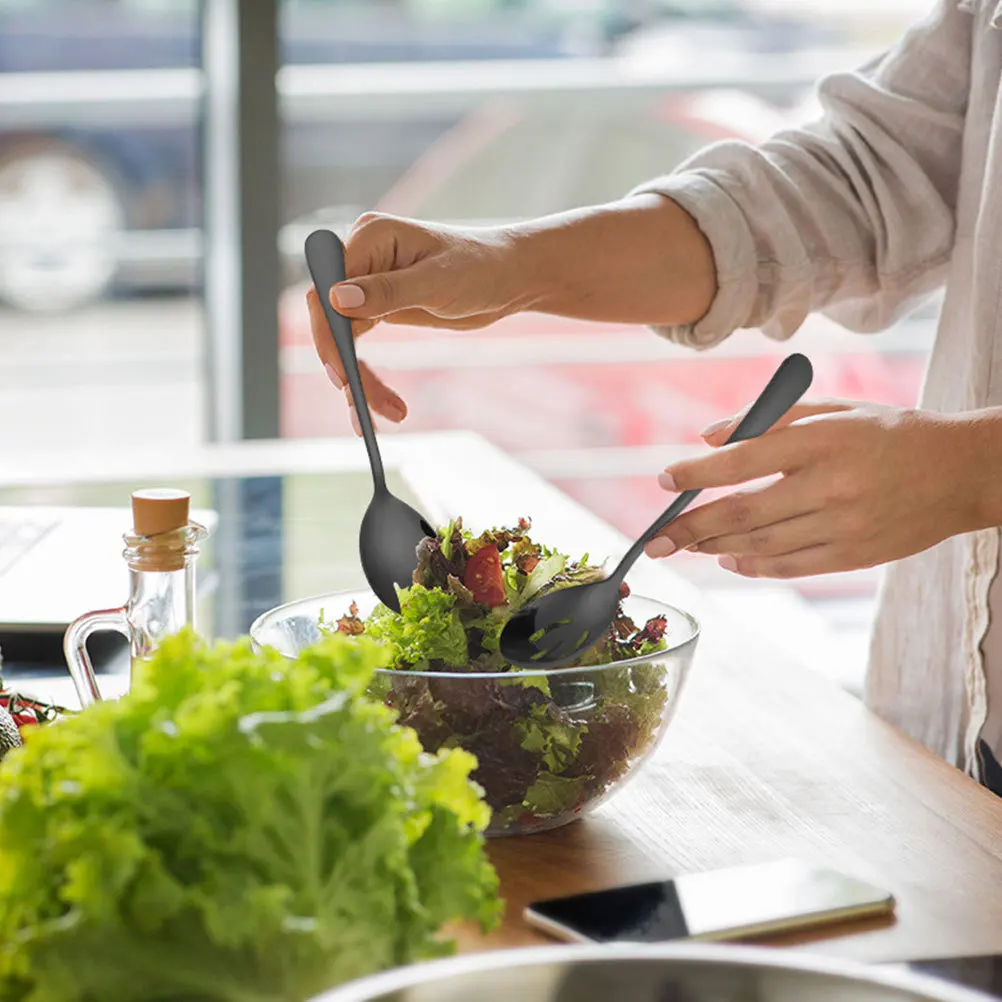 1 set 1 Set Stainless Steel Salad Serving Utensils Fruit Fork Slotted Spoon For Dessert Cake Appetizer Buffet Food Picks Kitchen
1 set 1 Set Stainless Steel Salad Serving Utensils Fruit Fork Slotted Spoon For Dessert Cake Appetizer Buffet Food Picks Kitchen