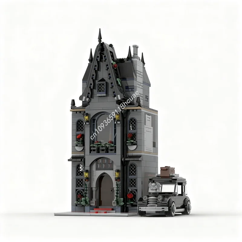 1127pcs MOC Wednesday Morticia S Townhouse Modification Set Model Building Blocks Toys Christmas Gift Architecture Idea Brick
1127pcs MOC Wednesday Morticia S Townhouse Modification Set Model Building Blocks Toys Christmas Gift Architecture Idea Brick
