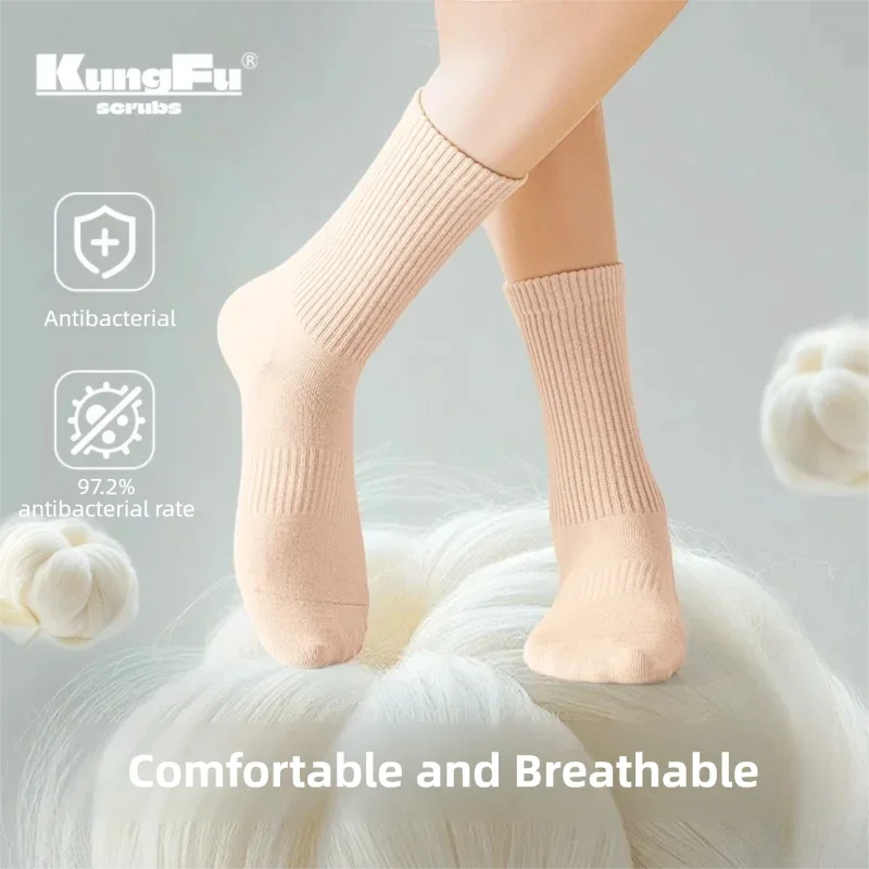 Women's Socks Simple Solid Color Cotton Ramie Middle Tube Socks Casual Sweat Absorbing and Odorous Boneless Socks
Women's Socks Simple Solid Color Cotton Ramie Middle Tube Socks Casual Sweat Absorbing and Odorous Boneless Socks