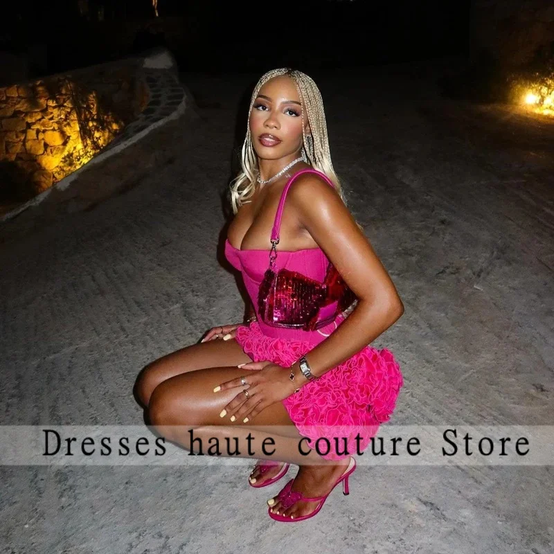 Hot Pink Corset Ruffle Mini Party Dress Graduation Dresses 2026 Birthday Dress For Woman 2026 Evening Dresses Customized
Hot Pink Corset Ruffle Mini Party Dress Graduation Dresses 2026 Birthday Dress For Woman 2026 Evening Dresses Customized