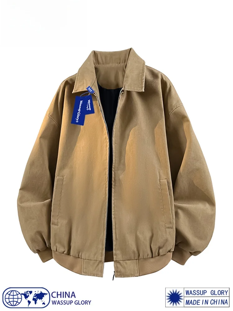 Мужская куртка Wassup Glory American Cleanfit Detroit: Ретро-рабочая одежда, верхняя одежда для весны и осени, повседневный топ из смесового полиэстера и хлопка
Мужская куртка Wassup Glory American Cleanfit Detroit: Ретро-рабочая одежда, верхняя одежда для весны и осени, повседневный топ из смесового полиэстера и хлопка