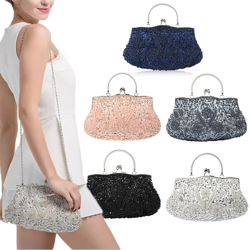 Evening Party Clutch Bag Small Totes Mini Wallets Women's Handbag Exquisite Ladies Beaded Embroidered Wedding Party Handbag
Evening Party Clutch Bag Small Totes Mini Wallets Women's Handbag Exquisite Ladies Beaded Embroidered Wedding Party Handbag