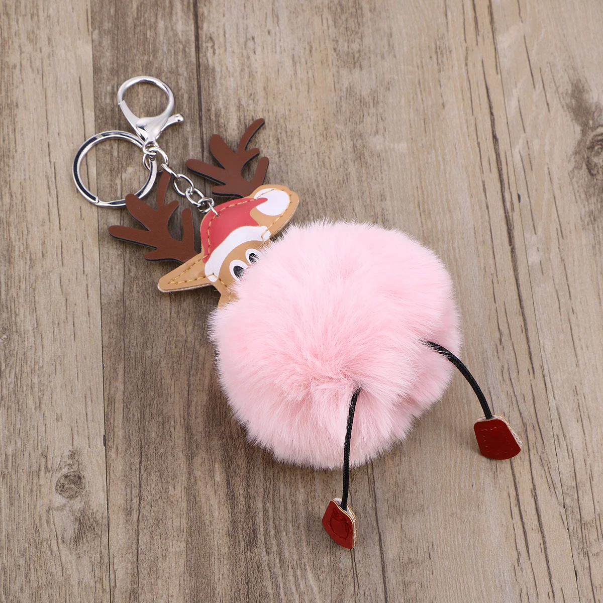Cartoon Elk Keychain Pom Pom Ball Metal Key Ring Decorative Hanging Pendant For Handbag Backpack Purse Car Keys Cellphone Gift
Cartoon Elk Keychain Pom Pom Ball Metal Key Ring Decorative Hanging Pendant For Handbag Backpack Purse Car Keys Cellphone Gift