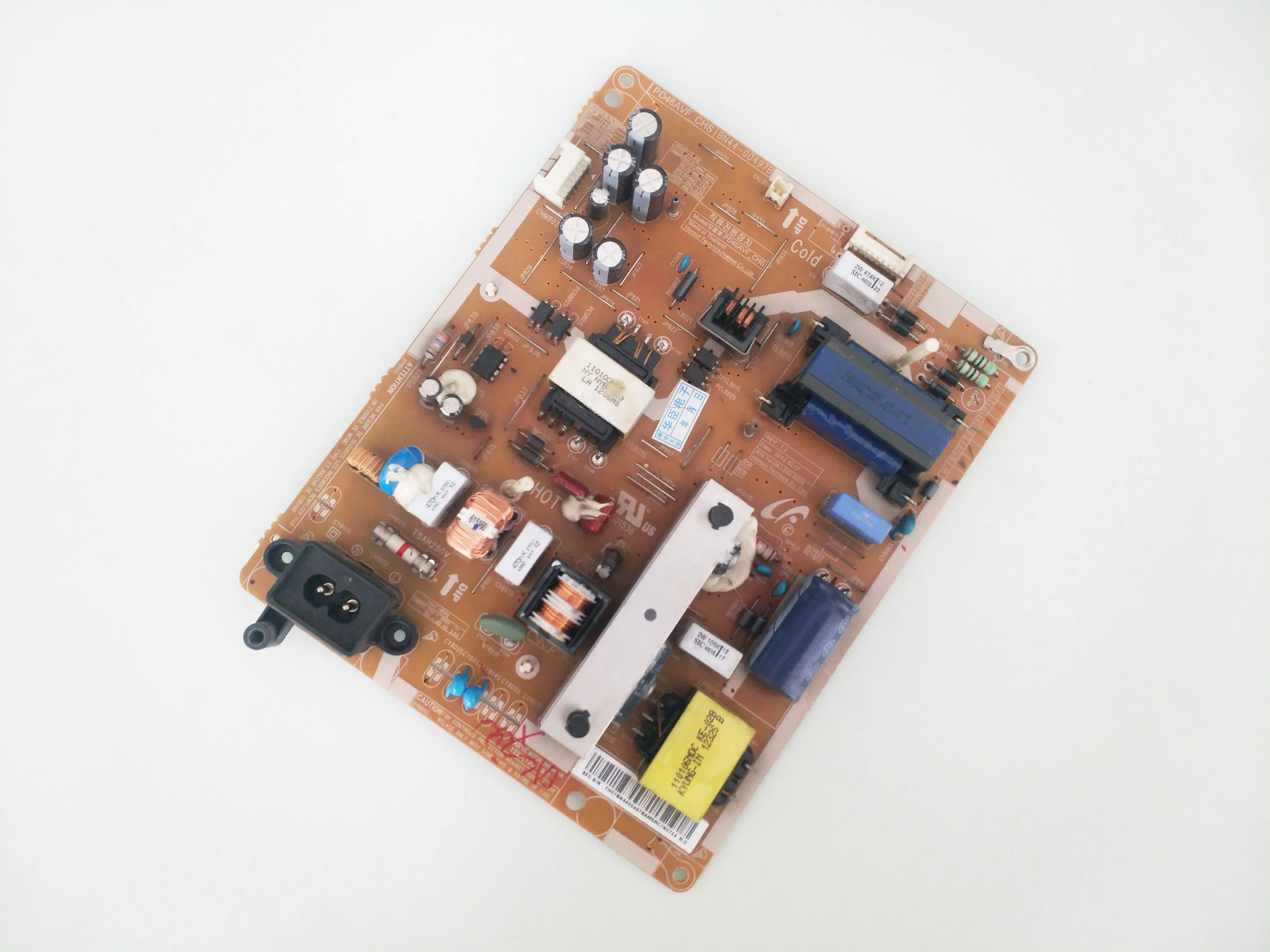 BN44-00497B PD46AVF_CHS Power Supply Board/LED is for UA46EH5080R UA46EH5000RXZN UE46EH5005K UE46EH5000K UN46EH5000F UN46EH5050F
BN44-00497B PD46AVF_CHS Power Supply Board/LED is for UA46EH5080R UA46EH5000RXZN UE46EH5005K UE46EH5000K UN46EH5000F UN46EH5050F