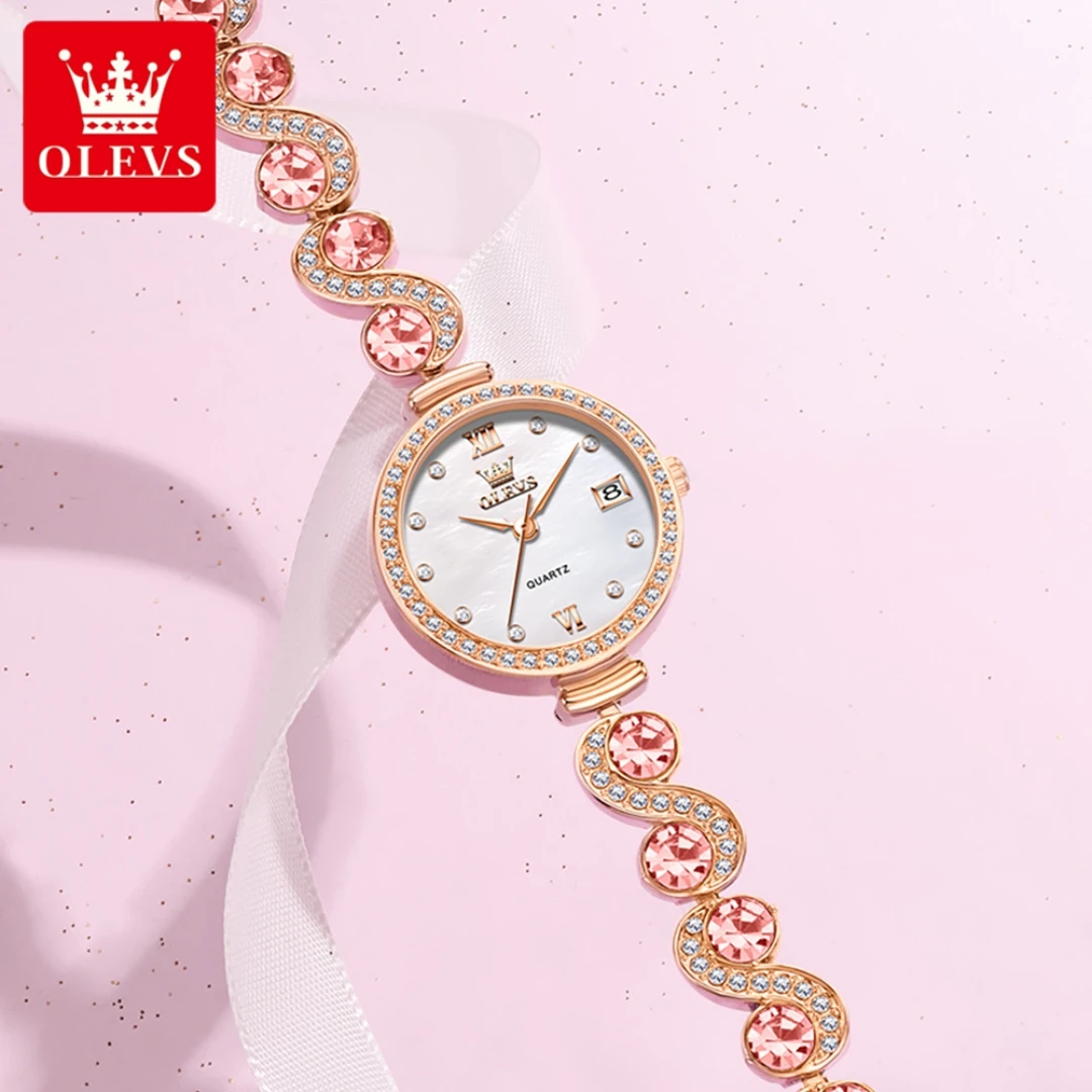 OLEVS 5633 Quartz Fashion Watch Gift Stainless Steel Watchband Round-dial Wristwatch Calendar
OLEVS 5633 Quartz Fashion Watch Gift Stainless Steel Watchband Round-dial Wristwatch Calendar