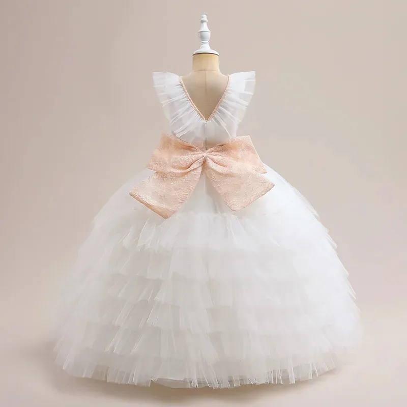 COSda@Elegant Big Bow Party Dress For Girls Backless Bridesmaid Tulle Wedding Prom Girl Princess Dresses Birthday Gown First Com
COSda@Elegant Big Bow Party Dress For Girls Backless Bridesmaid Tulle Wedding Prom Girl Princess Dresses Birthday Gown First Com
