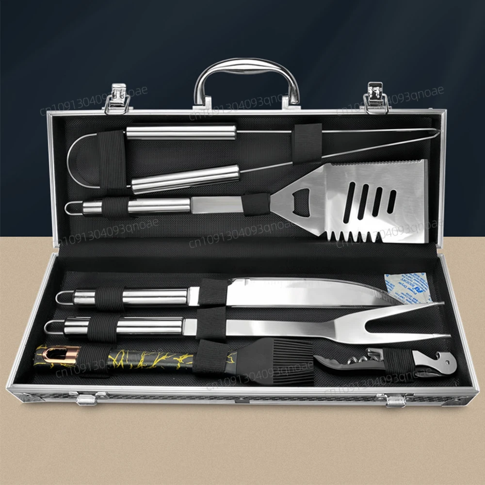 Stainless steel oven set barbecue combination tool outdoor BBQ barbecue set barbecue set storage portable cloth bag baking tool
Stainless steel oven set barbecue combination tool outdoor BBQ barbecue set barbecue set storage portable cloth bag baking tool