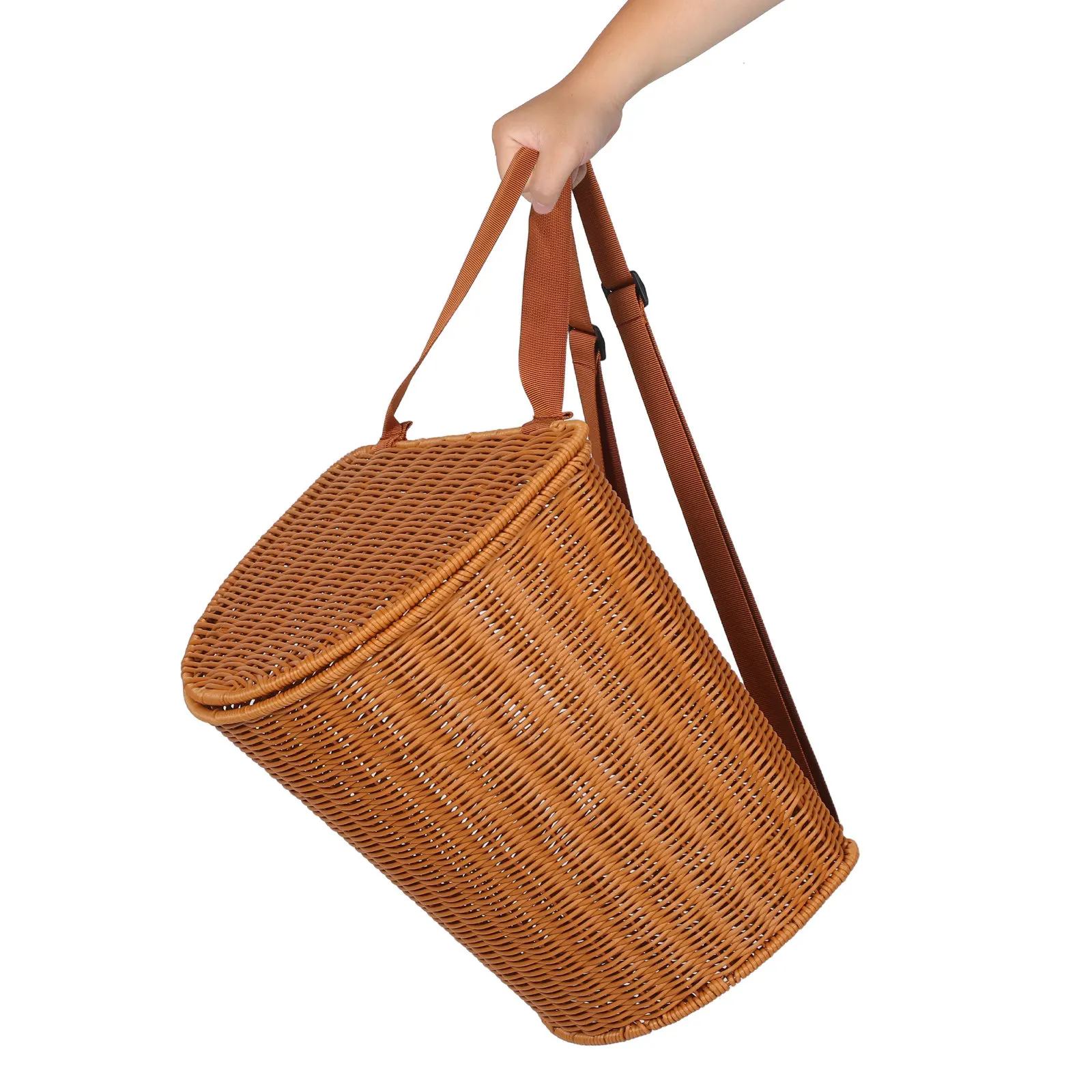 Outdoor Harvesting Basket Rattan Design Adjustable Shoulder Straps For Tea Fruit Picking Picnic Camping Storage Woven
Outdoor Harvesting Basket Rattan Design Adjustable Shoulder Straps For Tea Fruit Picking Picnic Camping Storage Woven