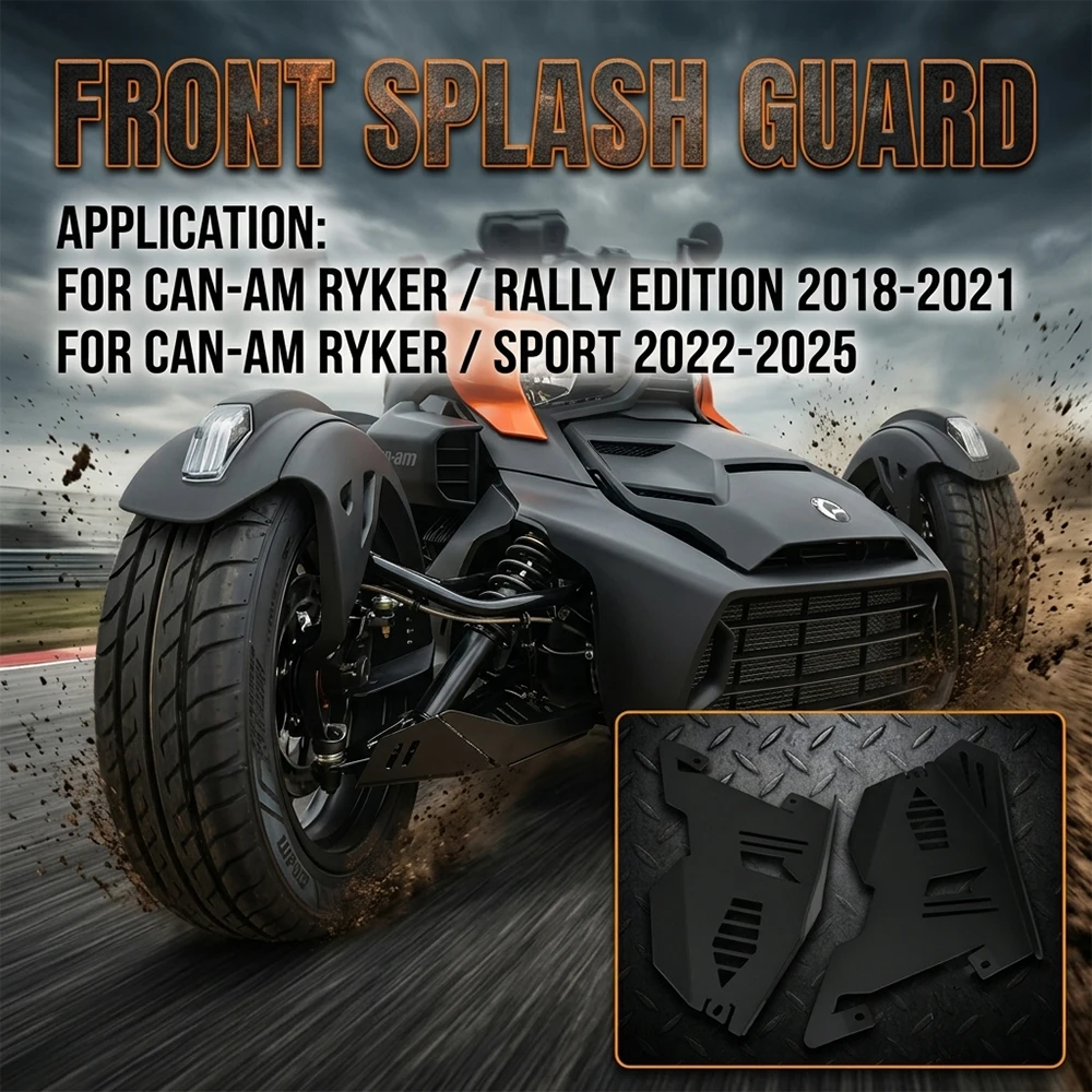 For Can-Am Ryker Motorcycles All Models 600 900 Sport Ryker Rally Edition Motorcycle Aluminum Front Splash Guard Protectors
For Can-Am Ryker Motorcycles All Models 600 900 Sport Ryker Rally Edition Motorcycle Aluminum Front Splash Guard Protectors
