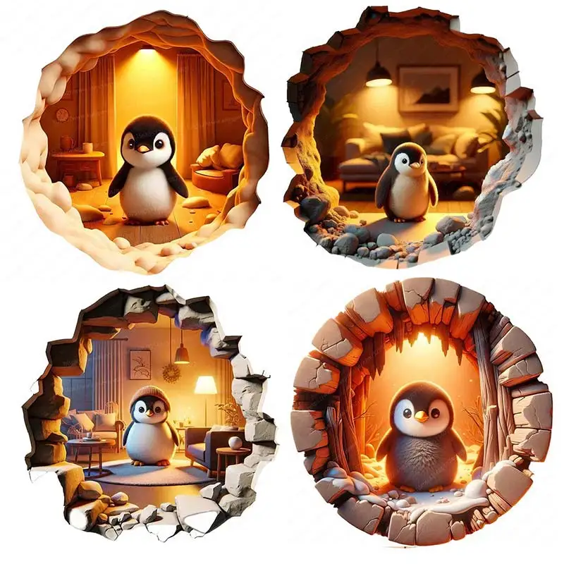 Cute Penguin Wall Sticker Kids Room Decor Bathroom Toilet Living Room Decor Cabinet Refrigerator Home Decor Decals M1079
Cute Penguin Wall Sticker Kids Room Decor Bathroom Toilet Living Room Decor Cabinet Refrigerator Home Decor Decals M1079