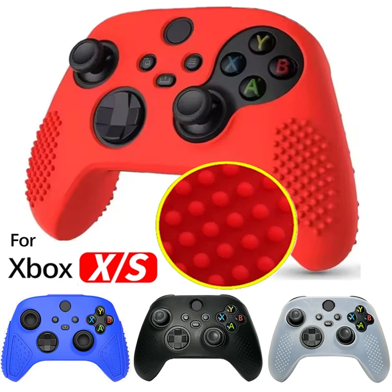 Противоскользящий силиконовый чехол для Xbox Series X/S, защитная пленка для контроллера, мягкая тонкая защита для Xbox One S, защитный чехол
Противоскользящий силиконовый чехол для Xbox Series X/S, защитная пленка для контроллера, мягкая тонкая защита для Xbox One S, защитный чехол