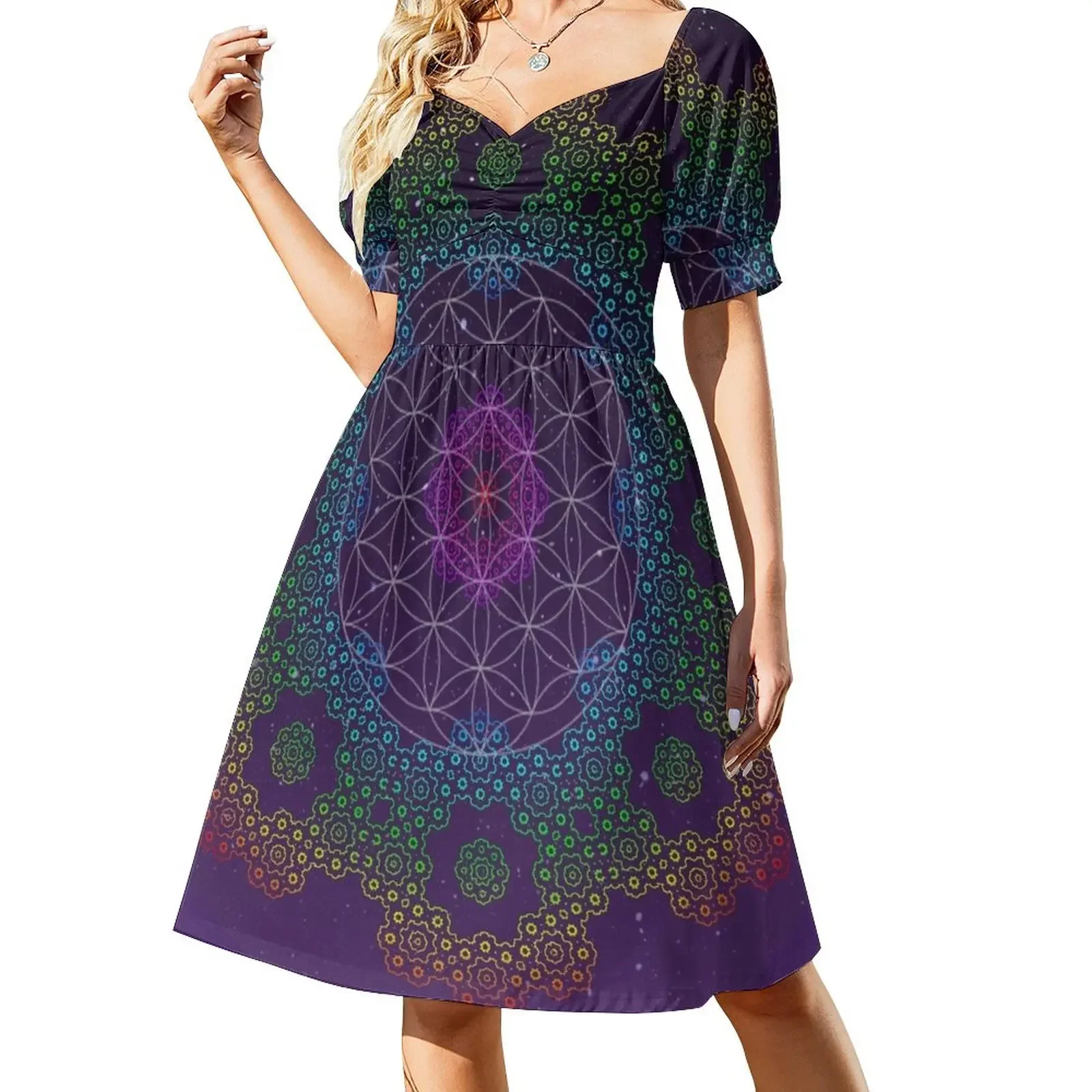 Fractal Life Flower Short-Sleeved Dress women's evening dress 2025 summer clothes for women dress for women Aesthetic clothing
Fractal Life Flower Short-Sleeved Dress women's evening dress 2025 summer clothes for women dress for women Aesthetic clothing