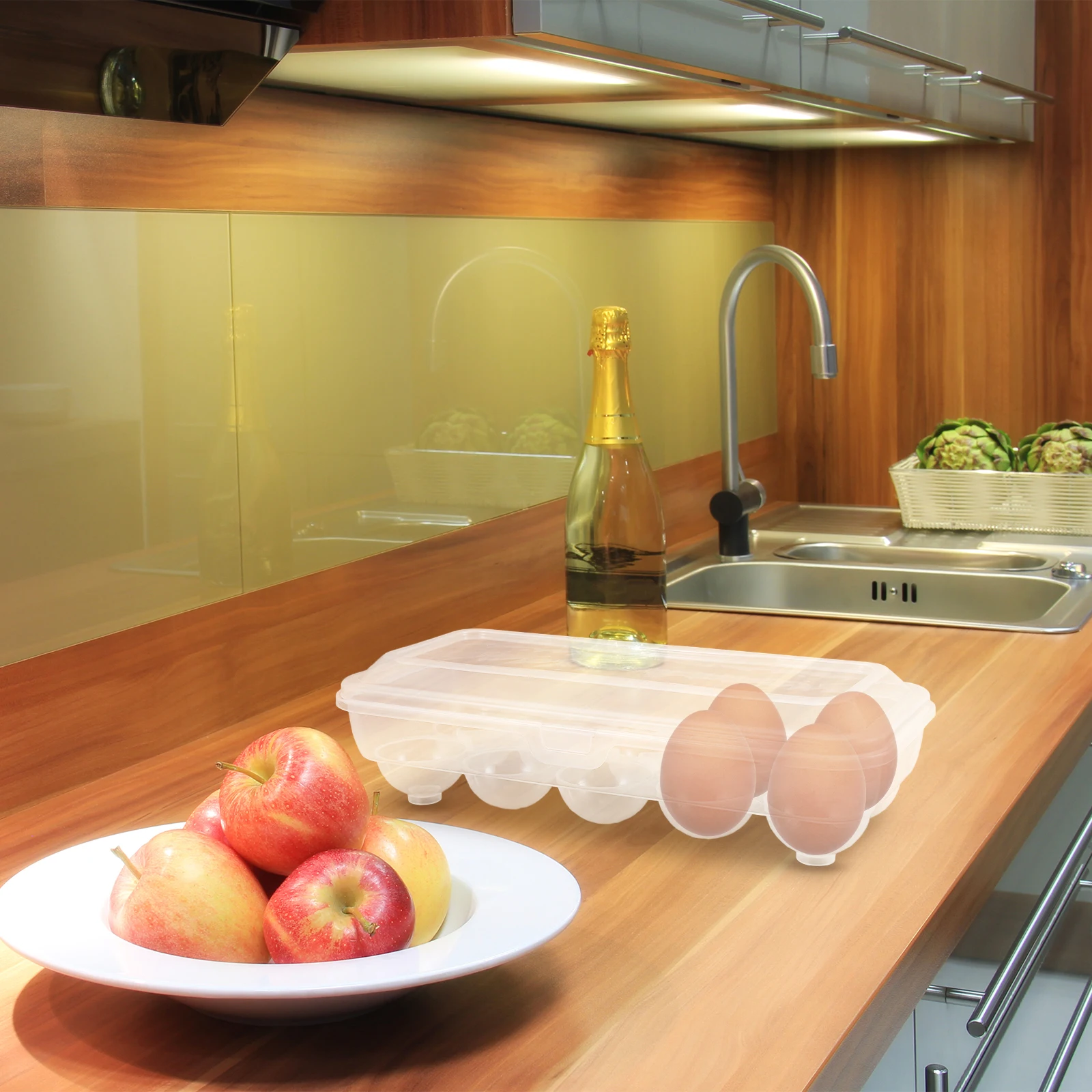 Reusable Plastic Egg Storage Box For Refrigerator Organizer Large Capacity Egg Rack Holder Multi Grids Kitchen Storage Container
Reusable Plastic Egg Storage Box For Refrigerator Organizer Large Capacity Egg Rack Holder Multi Grids Kitchen Storage Container