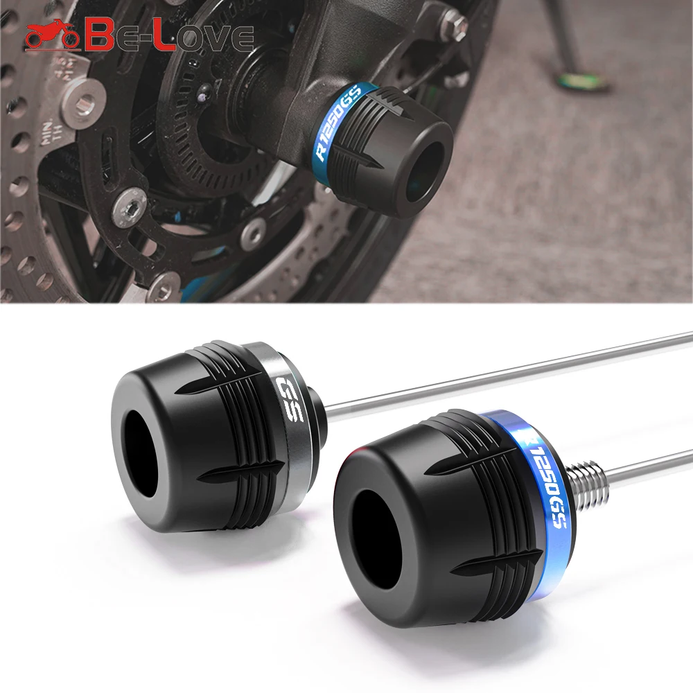 For BMW R1300GS R1200GS R1250GS ADVENTURE GSA Motorcycle Front Wheel Fork Slider Axle Crash Protector Cap R 1200 1250 1300 GS