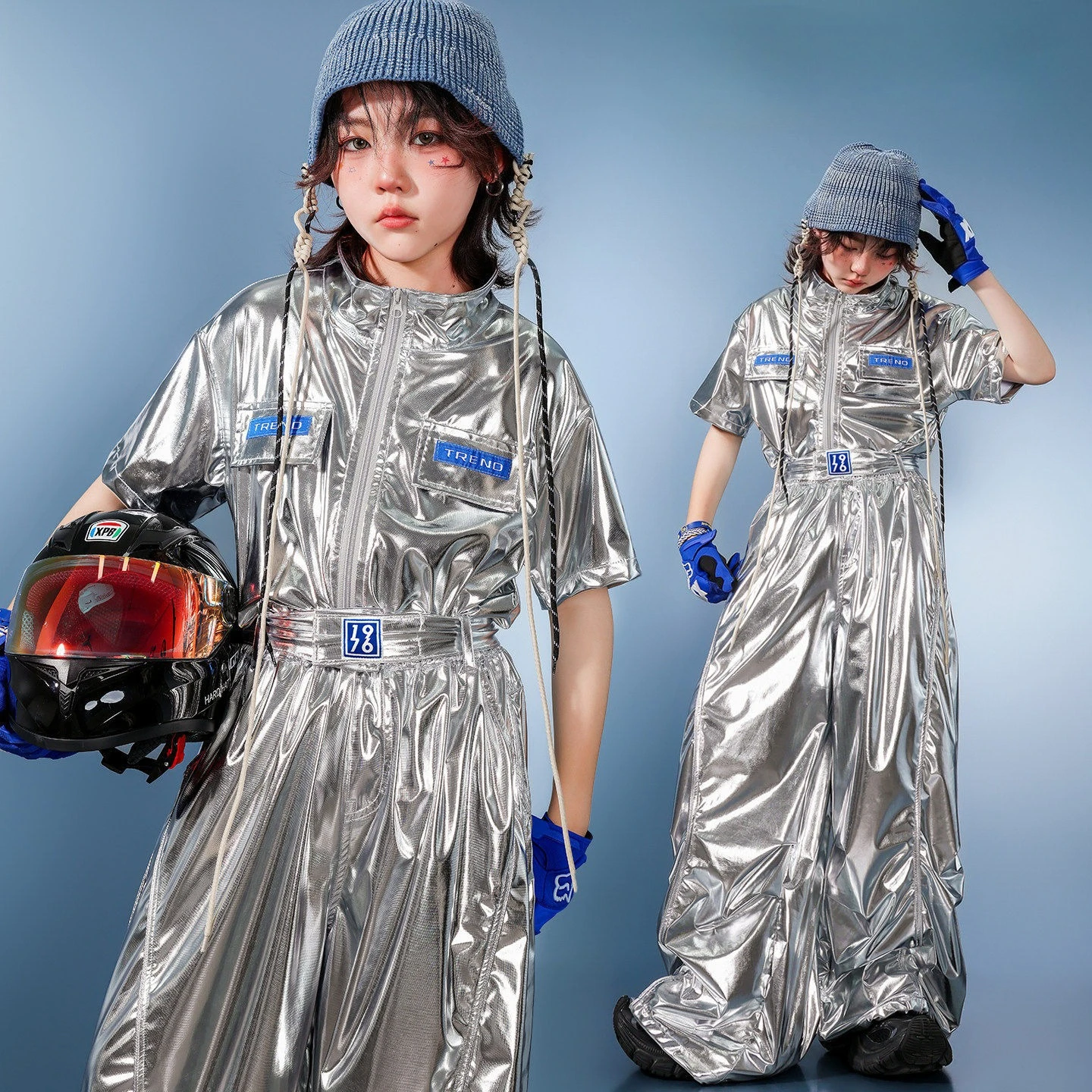 Hip Hop Boys K-pop Outfits Sequined Zipper Top Statement Cargo Pants Kids Streetwear Costume Child Jazz Group Dance Clothes Set
Hip Hop Boys K-pop Outfits Sequined Zipper Top Statement Cargo Pants Kids Streetwear Costume Child Jazz Group Dance Clothes Set