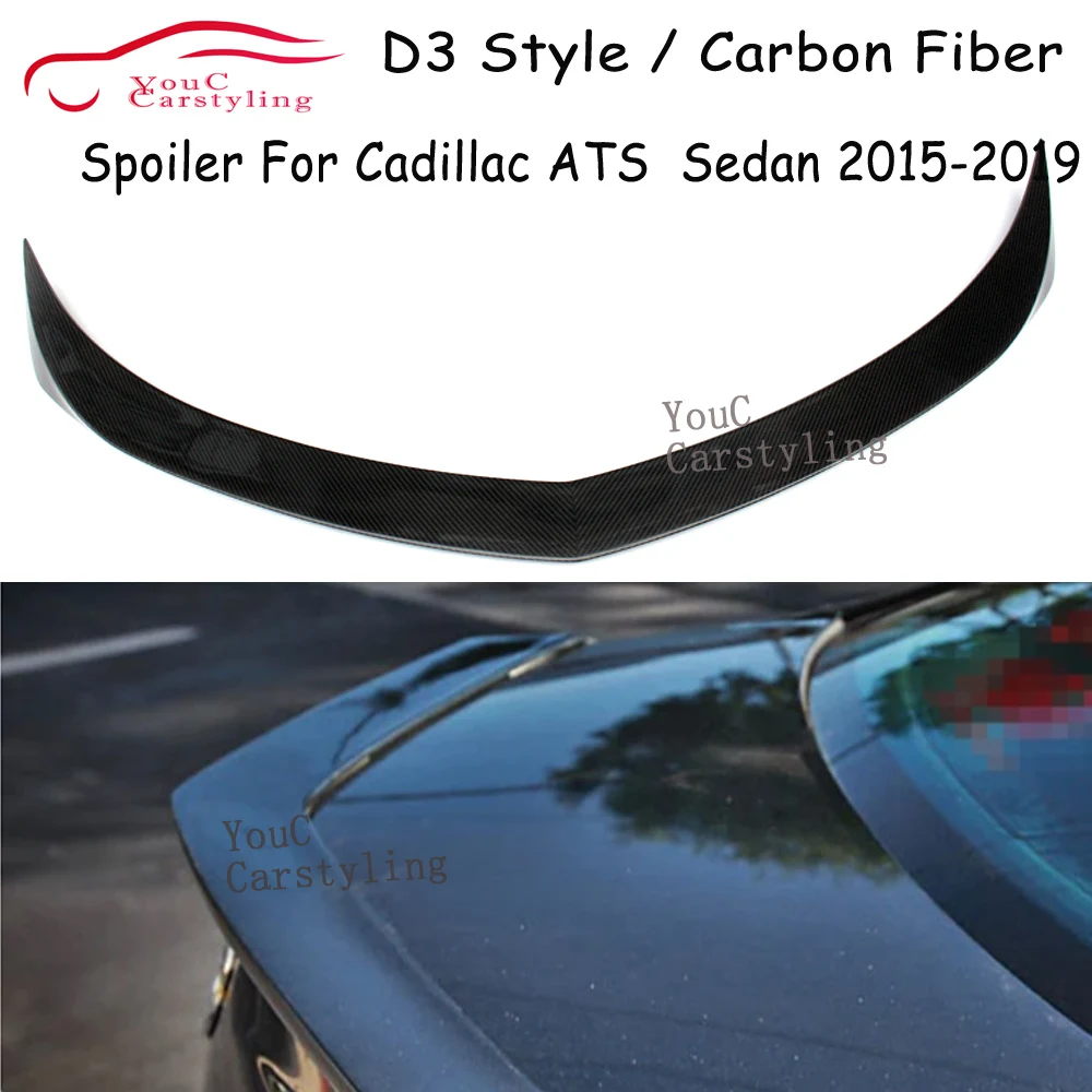 D3 Style Carbon Fiber Rear Spoiler Trunk Wing for Cadillac ATS 4-door Sedan 2015-2019 Rear Trunk Boot Lip Tail Spoiler Lip
D3 Style Carbon Fiber Rear Spoiler Trunk Wing for Cadillac ATS 4-door Sedan 2015-2019 Rear Trunk Boot Lip Tail Spoiler Lip