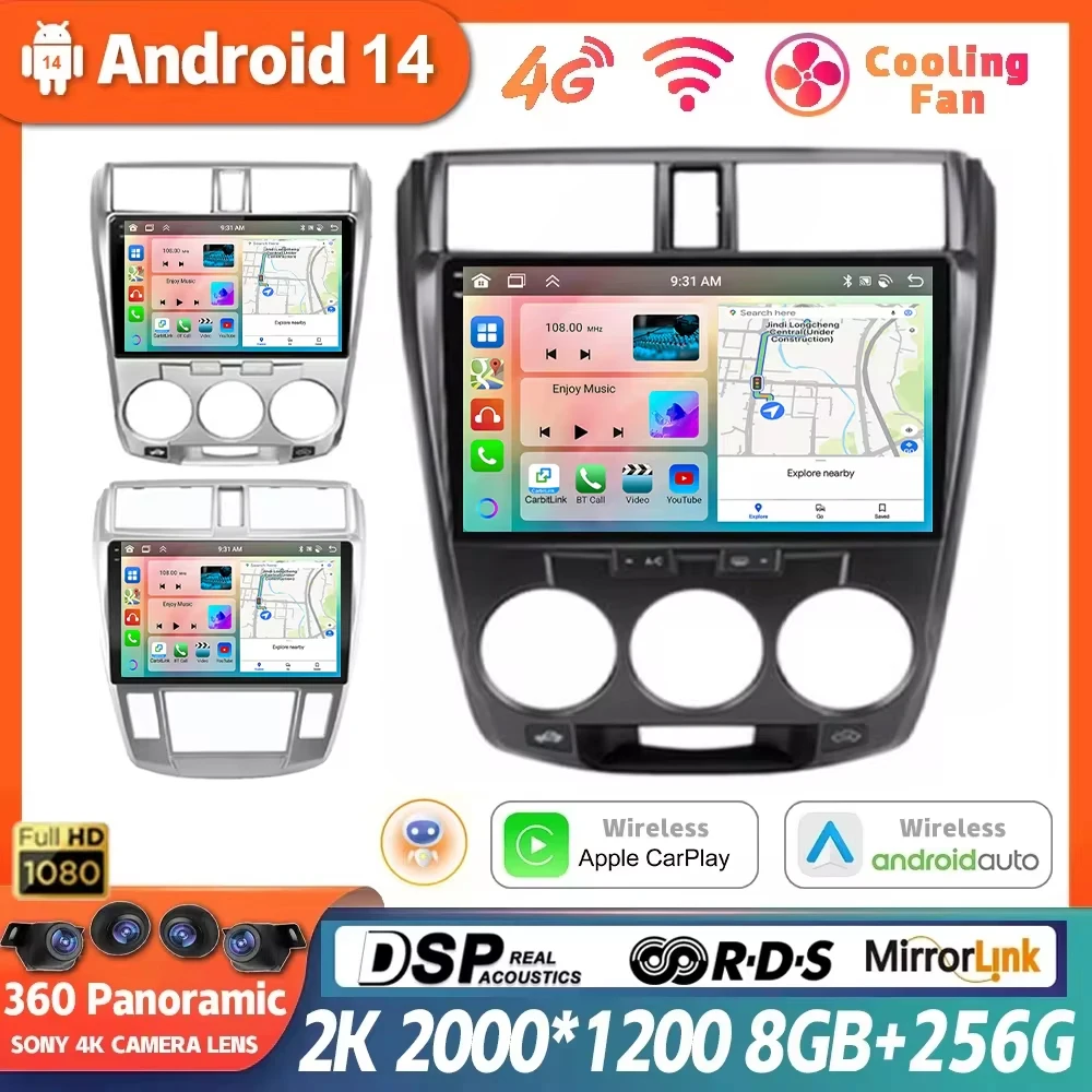 Android 14 For Honda City 2008 2009 2010 2011 2012 2013 Auto BT DSP Stereo Car Radio GPS Multimedia Video Player QLED 360 Camera
Android 14 For Honda City 2008 2009 2010 2011 2012 2013 Auto BT DSP Stereo Car Radio GPS Multimedia Video Player QLED 360 Camera