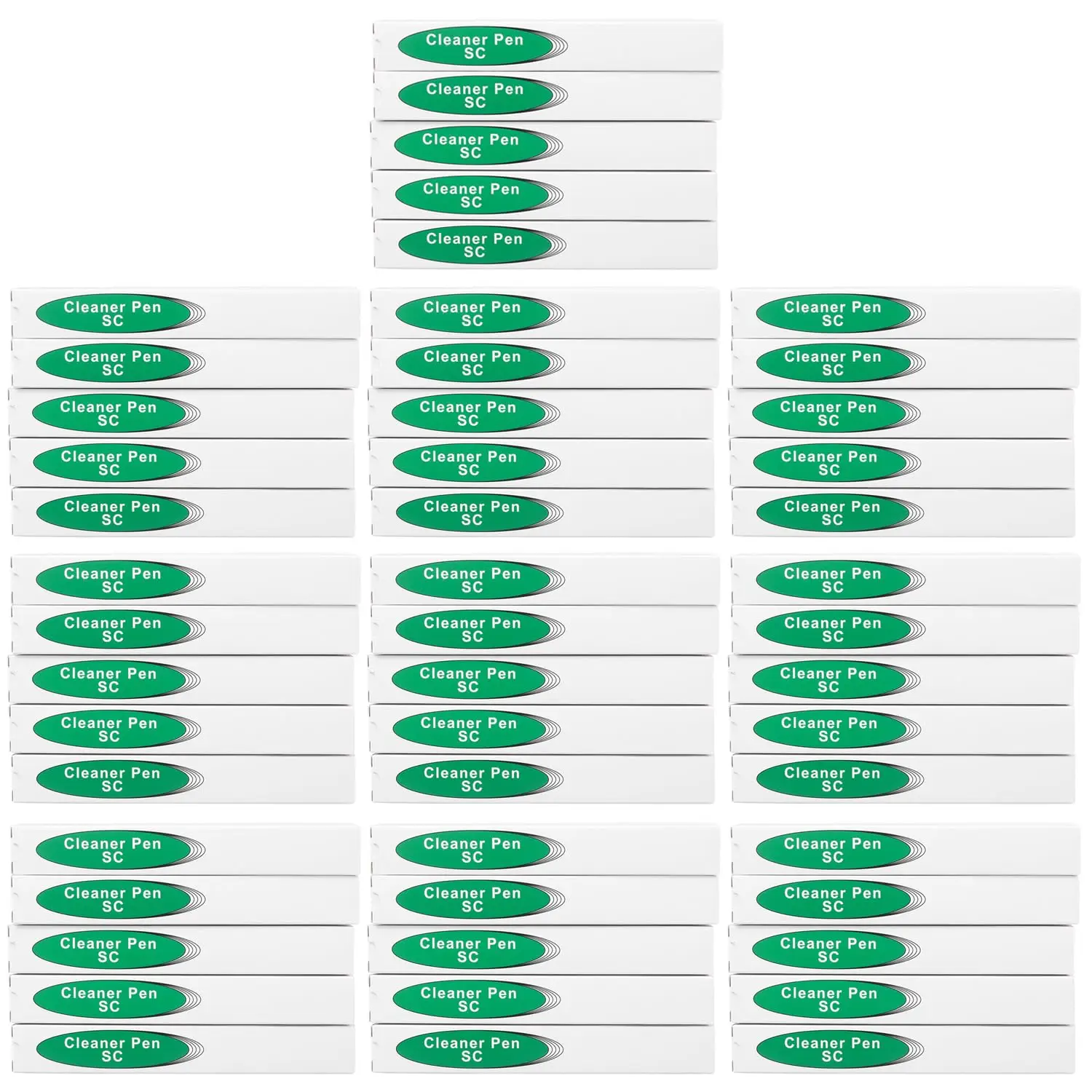 50 Pack Fiber Cleaner Pen Fiber Optic Cleaning Tools for 2.5mm SC/FC/ST Connector Over 800 Cleans
50 Pack Fiber Cleaner Pen Fiber Optic Cleaning Tools for 2.5mm SC/FC/ST Connector Over 800 Cleans
