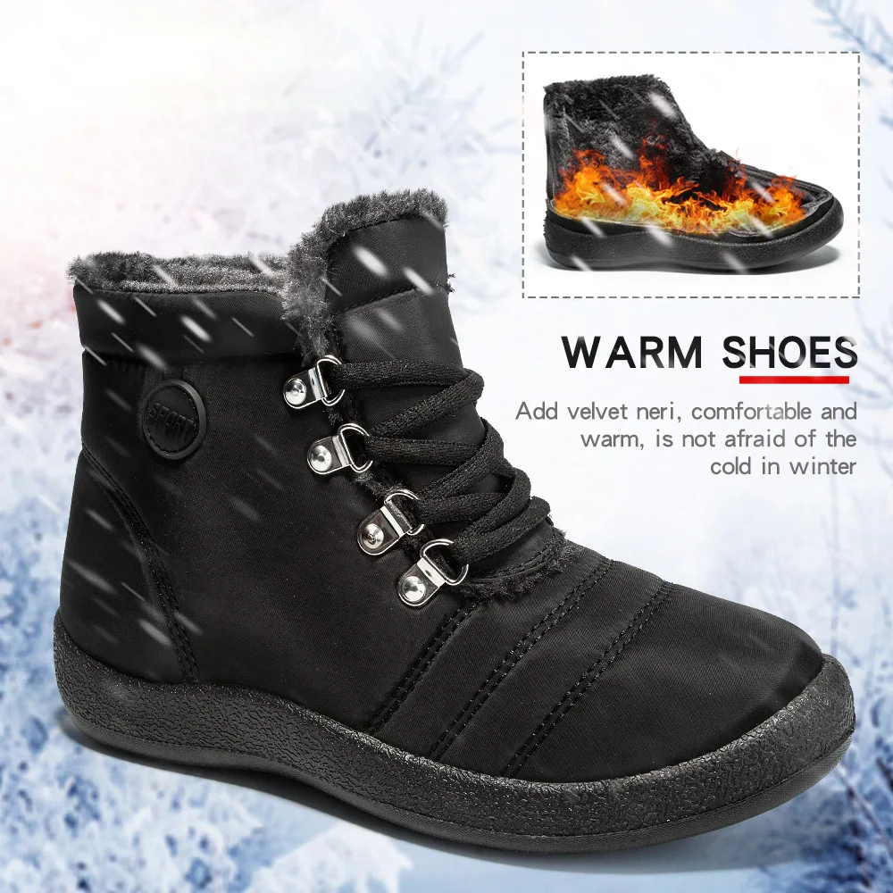 Winter 2023 Women's Warm Waterproof Climbing Shoes Low Heel Casual Boots Metal Element Short Tube Fashion Snow Boots
Winter 2023 Women's Warm Waterproof Climbing Shoes Low Heel Casual Boots Metal Element Short Tube Fashion Snow Boots
