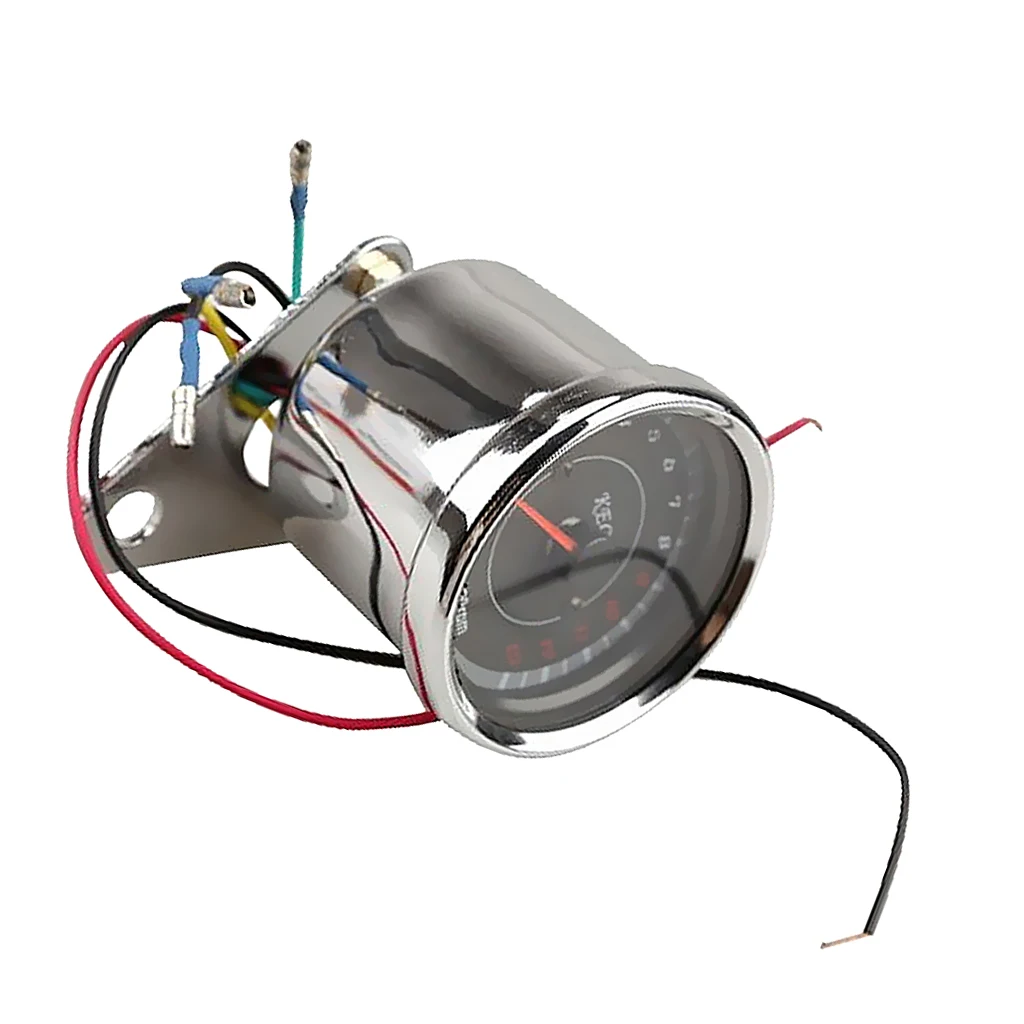 Stainless Steel Motorcycle Speedometer Tachometer Digital Odometer Gauge Counter with LED for Night Rides
Stainless Steel Motorcycle Speedometer Tachometer Digital Odometer Gauge Counter with LED for Night Rides